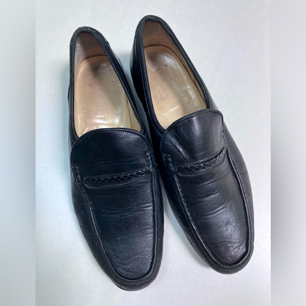 Church’s England Handmade Shoes - Black Leather Loafer With Braided Band